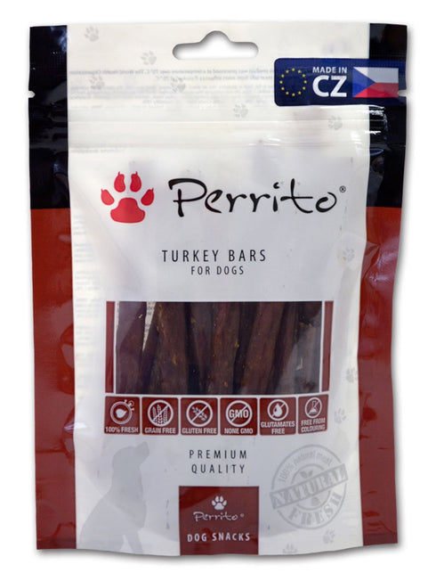 Recompense pentru caini Perrito Turkey Bars 100g